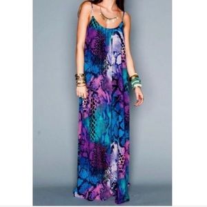 Show me your mumu trapeze maxi in party snake
